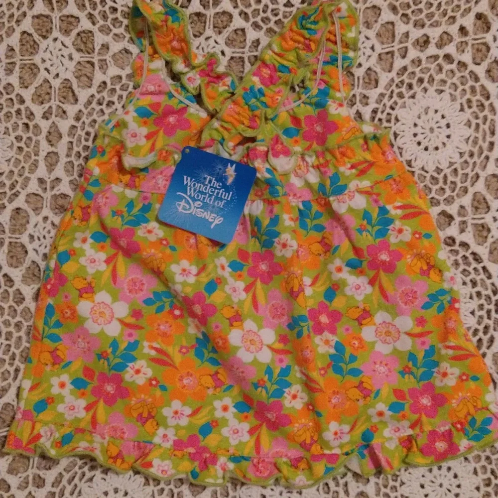 NEW- The Wonderful World of Disney Girls Dress With Winnie the Pooh, 18 months - Picture 2 of 7
